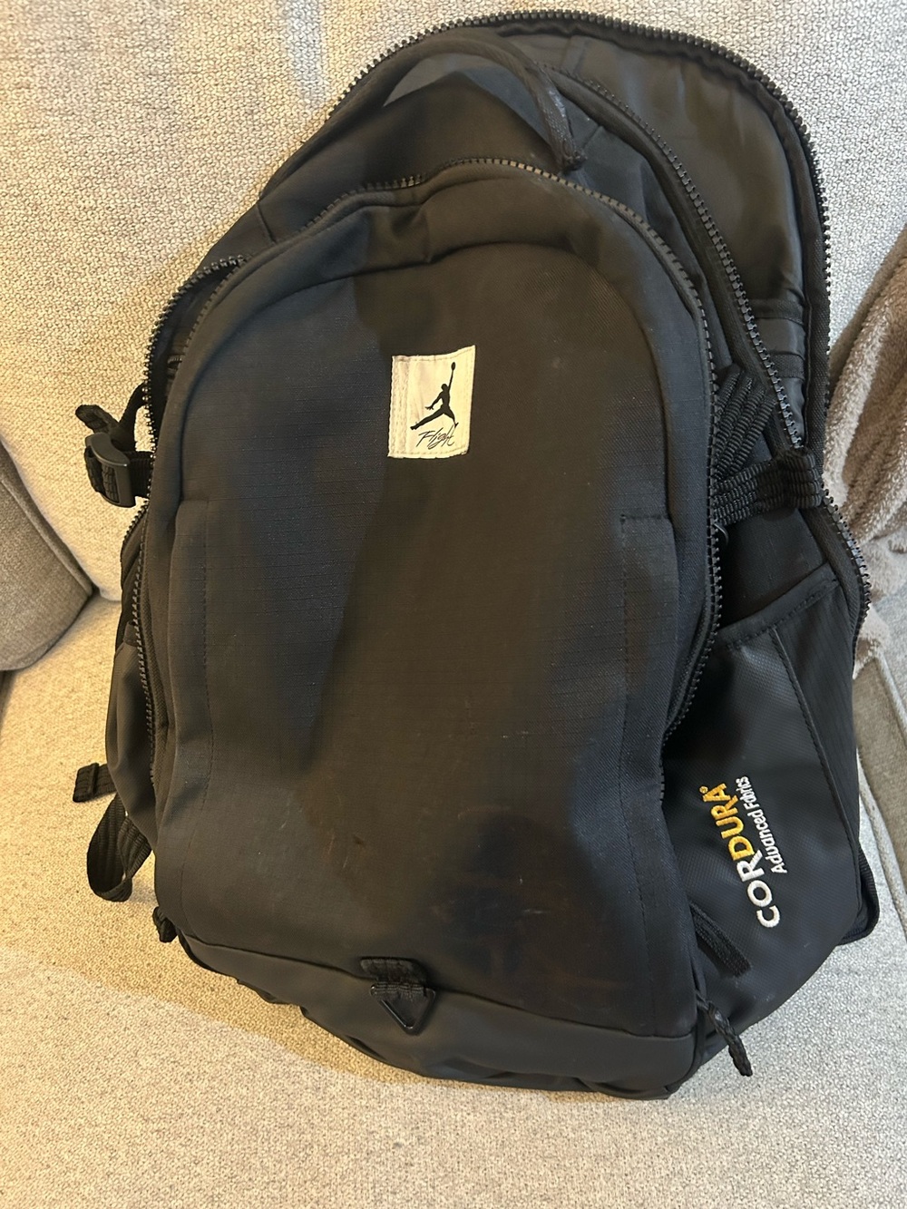 Jordan Black Cordura Mens Backpack